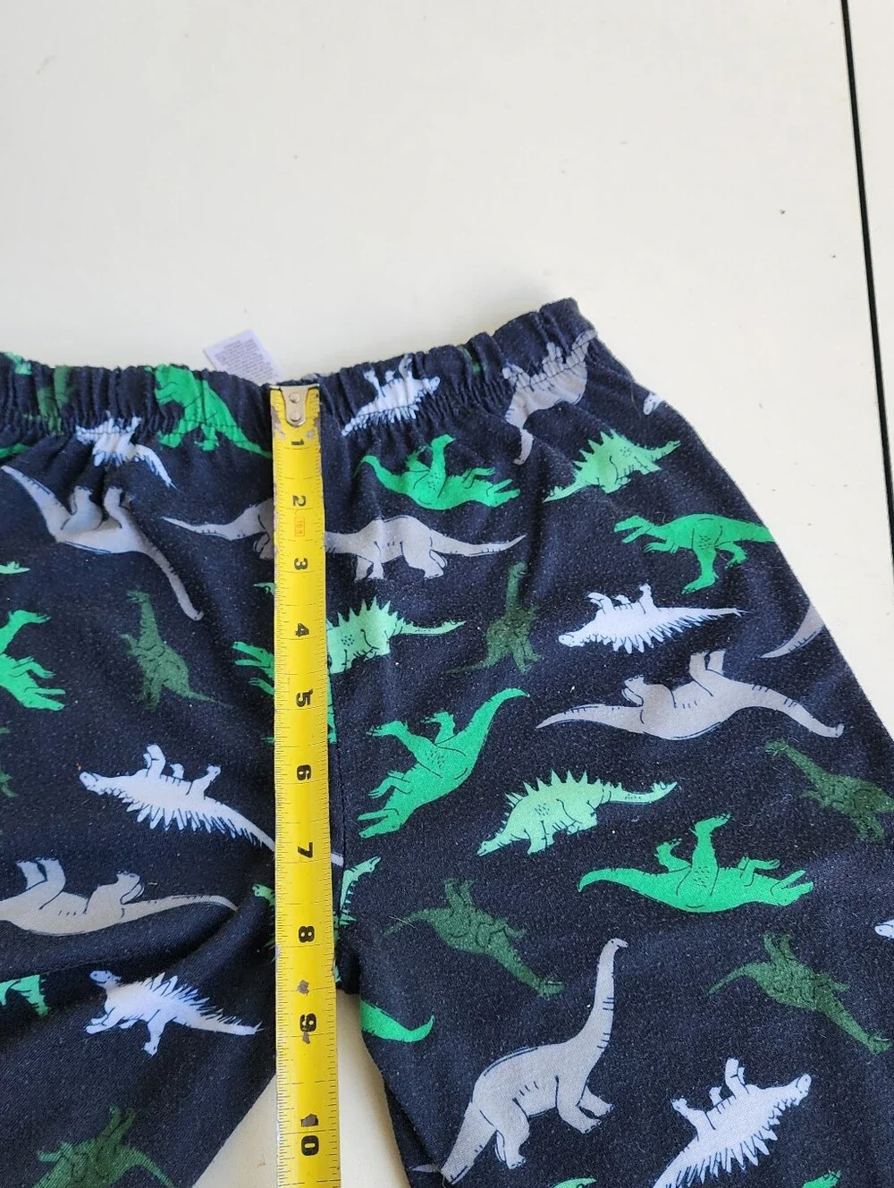 Set Of 3 Carter's Dinosaur Boy's Short Sleeve Fleece Pajama Set Sz 7